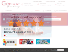 Tablet Screenshot of gedimat.fr